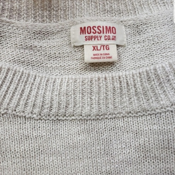 Mossimo Cropped Sweater Lightweight Top Net Sleeve - Picture 7 of 7